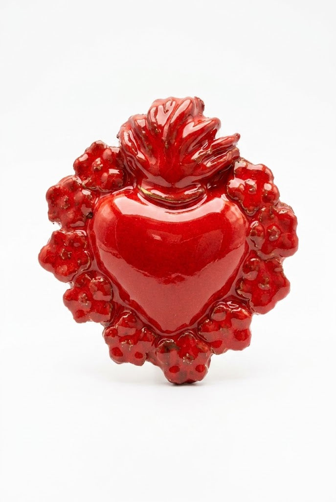 Ceramiche Fratantoni - Cuore rosso piccolo 3