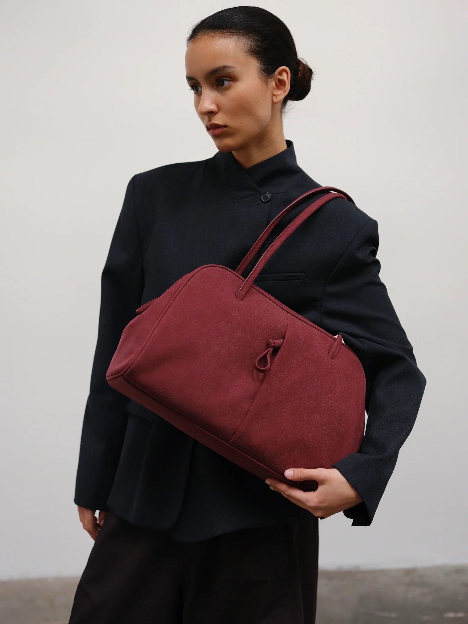 Ölend Backpacks Brooklyn Bag - scamosciato - Rosso ciliegia