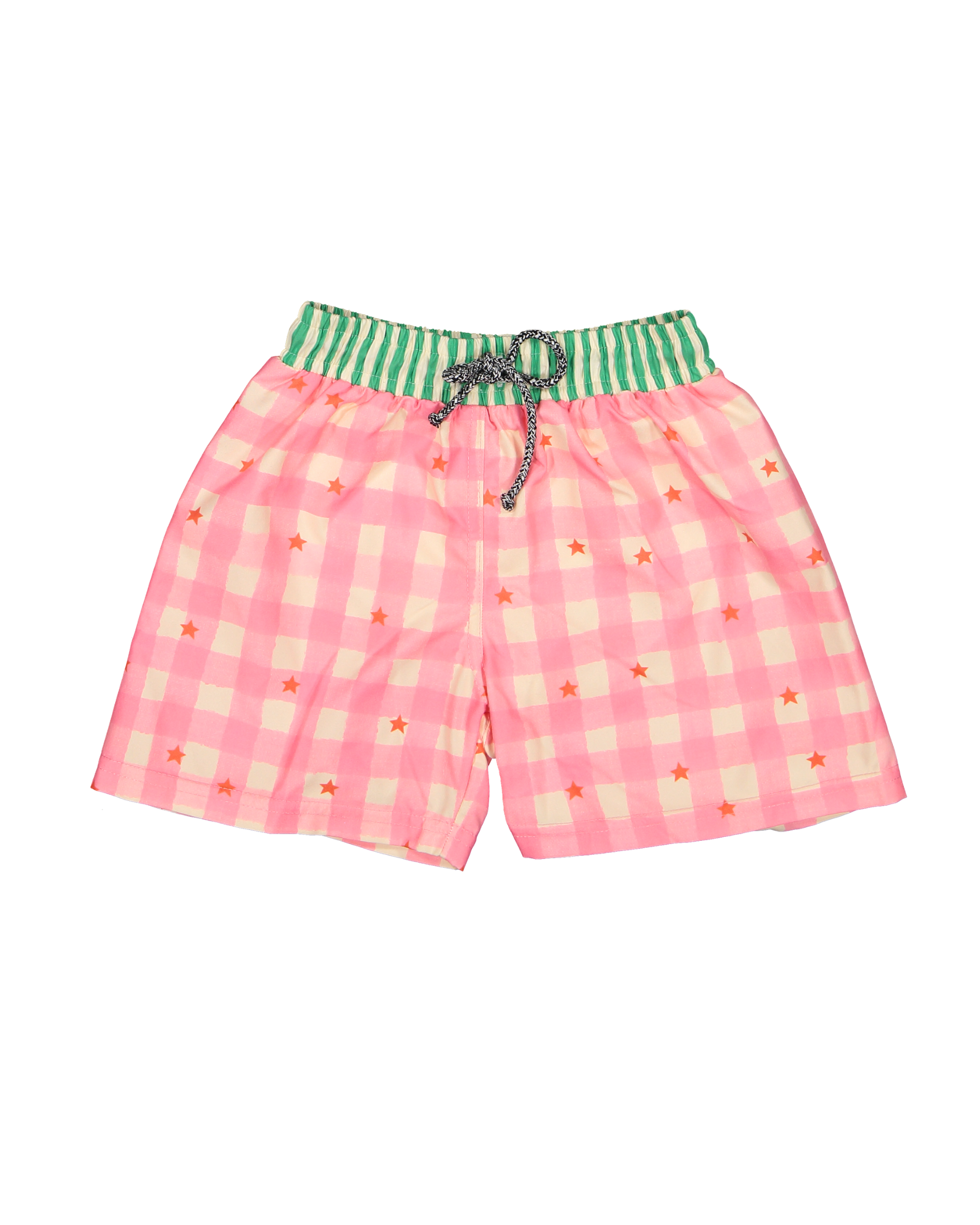 Paper Boat Pantaloncini da bagno classici a stelle a quadretti