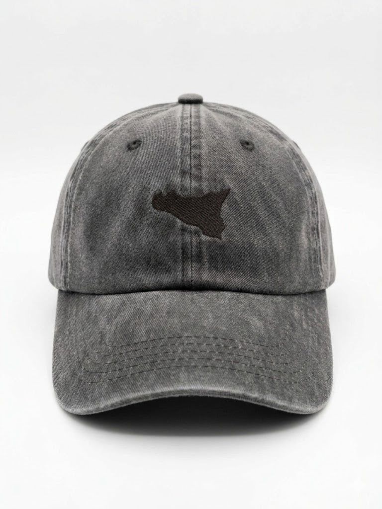 Cappellino "Trinacria" in Denim Lavato