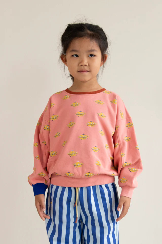 Sticky lemon - maglione | interamente a tema sottomarino | rosa corallo