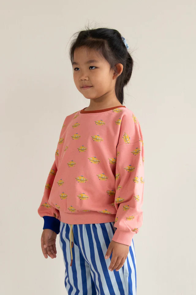 Sticky lemon - maglione | interamente a tema sottomarino | rosa corallo