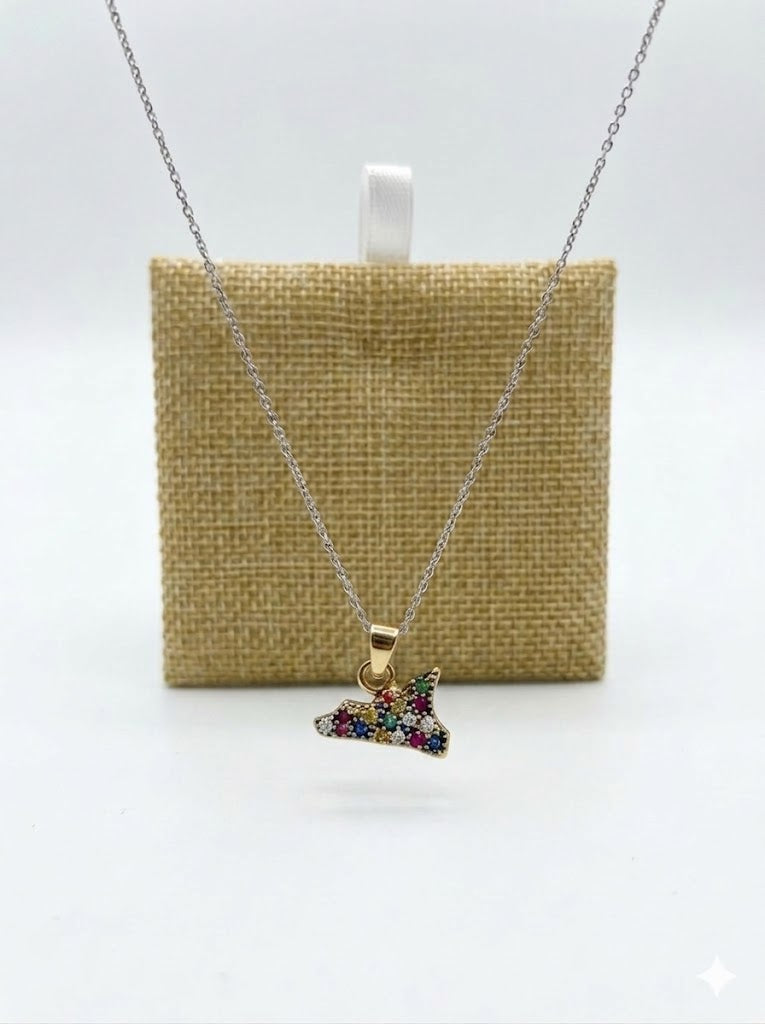 Gioielli di Sicilia - Collana Sicilia Colorata in Argento