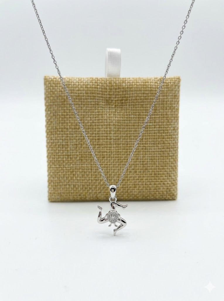 Gioielli di Sicilia - Collana Trinacria Classica in Argento
