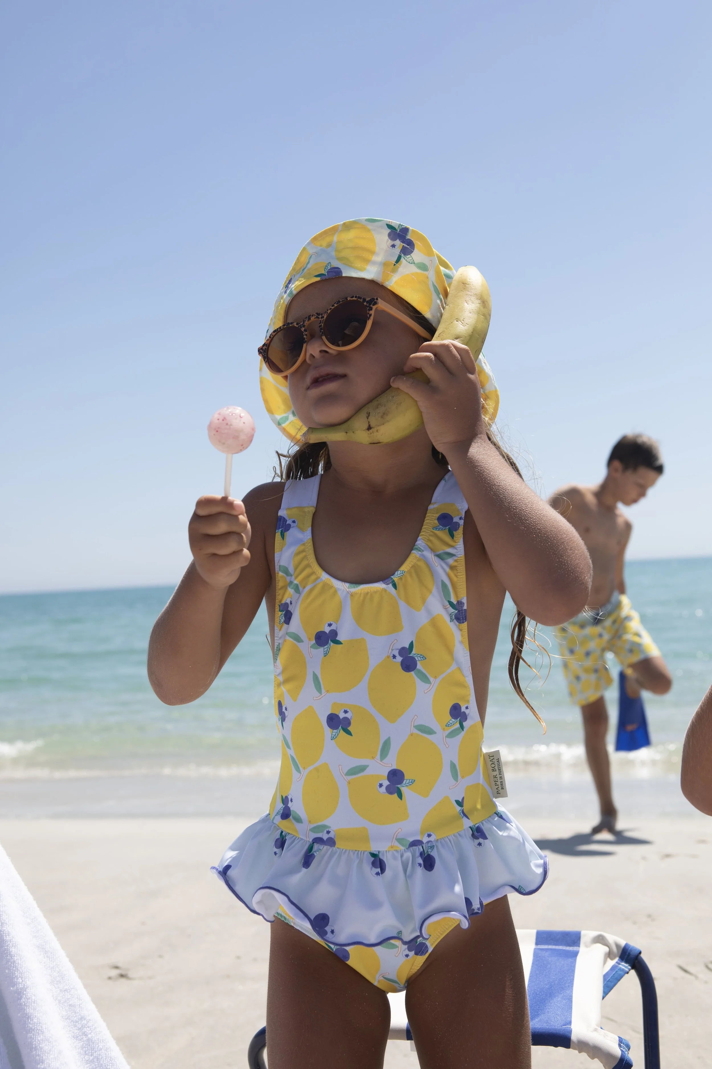 Paper Boat Costume da bagno con volant Lemonberry