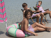 Paper Boat Pantaloncini da bagno classici Minty Waves
