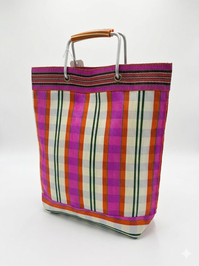 MARKET VINTAGE MEDIUM fuxia arancio beige