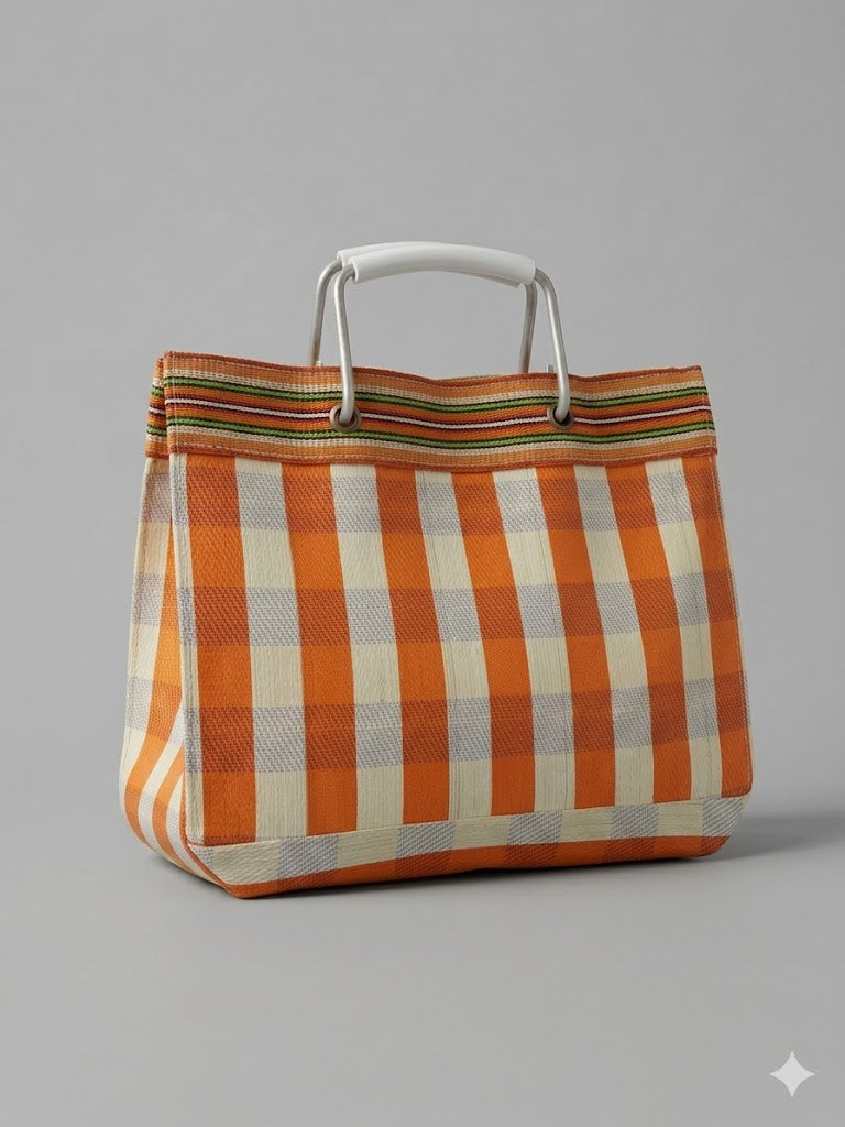 MARKET VINTAGE SMALL quadrato arancio