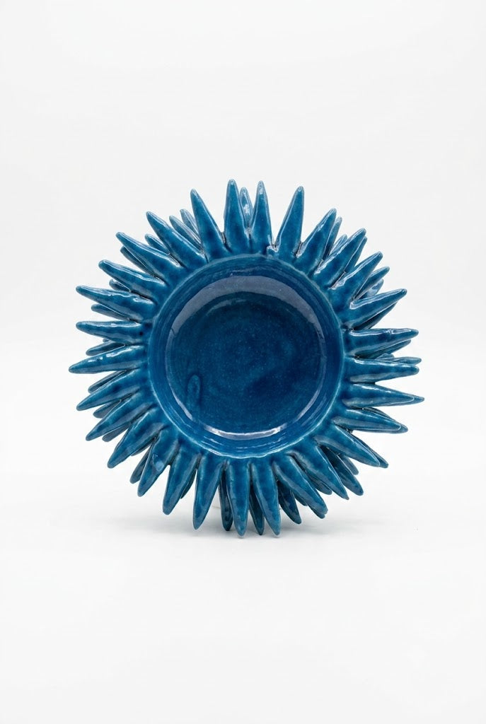 Ceramiche Fratantoni - Mezzo riccio blu grande