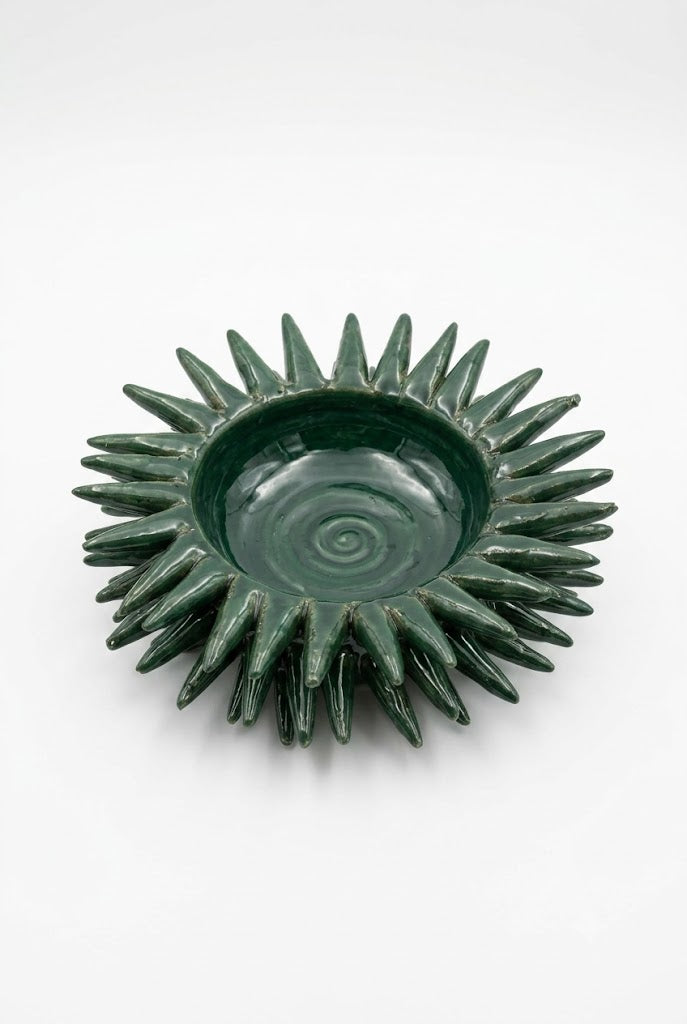 Ceramiche Fratantoni - Mezzo riccio verde grande