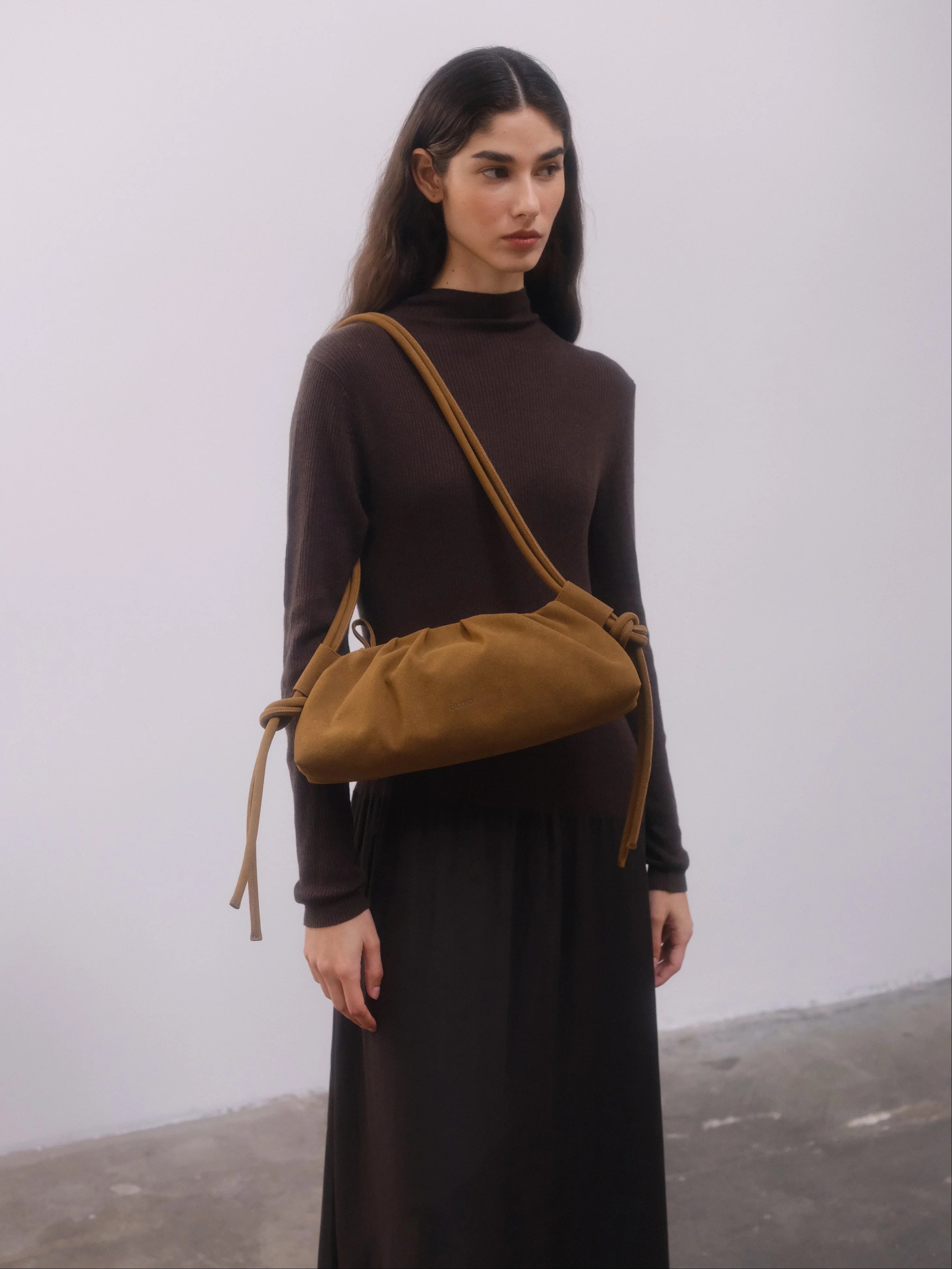 Ölend Backpacks Dumpling Bag camoscio marrone