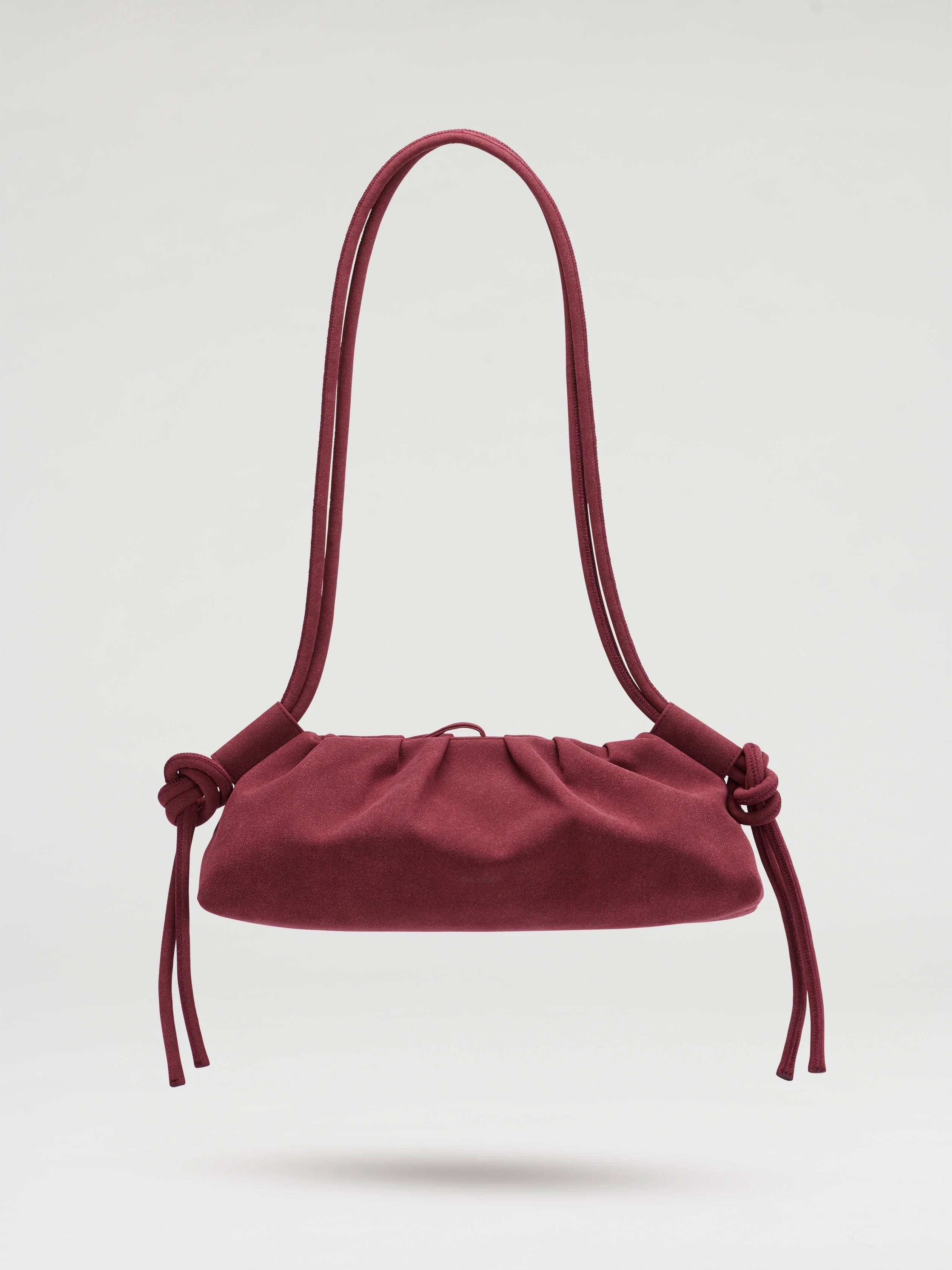 Ölend Backpacks Dumpling Bag camoscio Rosso ciliegia