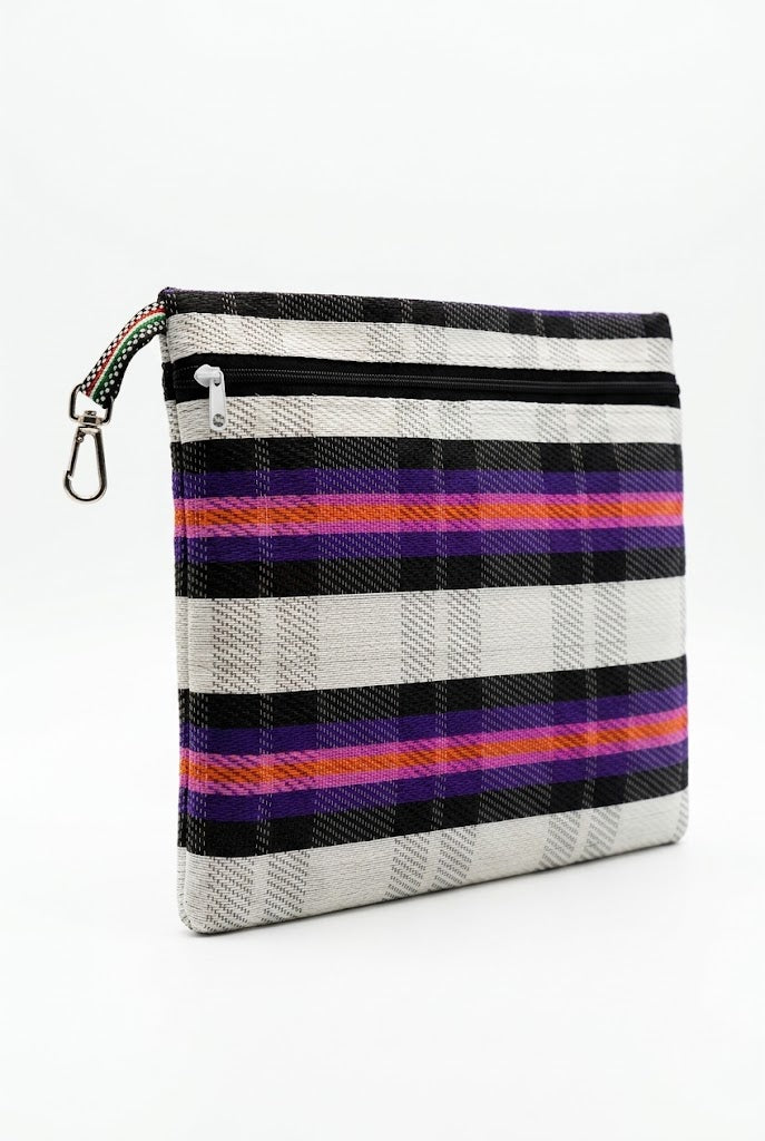 BABACHIC Pouches bianco/nero/viola/arancio