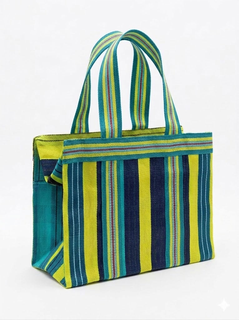 Babachic Retro Pack Bag - Azzurro/giallo