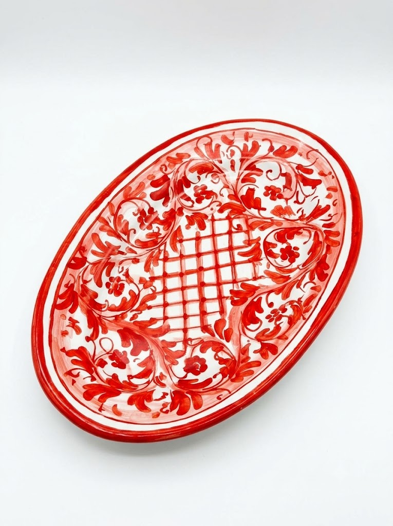 Simone Caltagirone - Vassoio Ovale in Ceramica