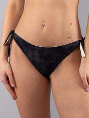 VERDISSIMA Slip annodato double face Formentera AVORIO/NERO