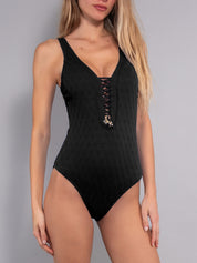 VERDISSIMA Costume Intero con Ferretto Invisibile Jacquard