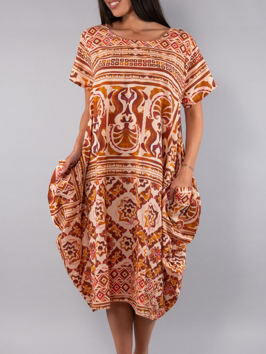 VERDISSIMA Kaftano midi L.115 sea shell