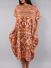 VERDISSIMA Kaftano midi L.115 sea shell