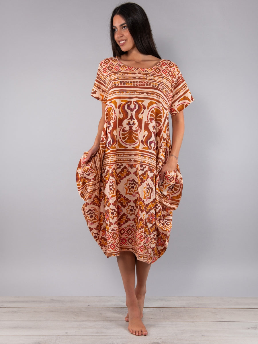 VERDISSIMA Kaftano midi L.115 sea shell