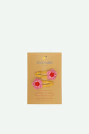 Sticky lemon -  fermagli per capelli con fiori