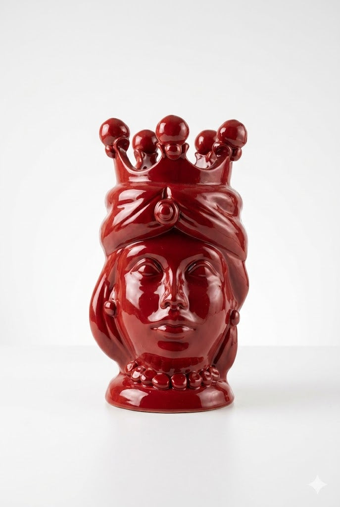 Magda Folk - Testa di Moro pop rosso 23cm