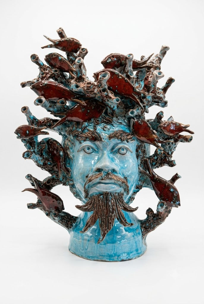 Ceramiche Fratantoni - Testa di Moro "Oceano" uomo