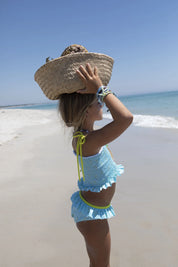 Paper Boat set con ricami a punto smock da giardino acquatico