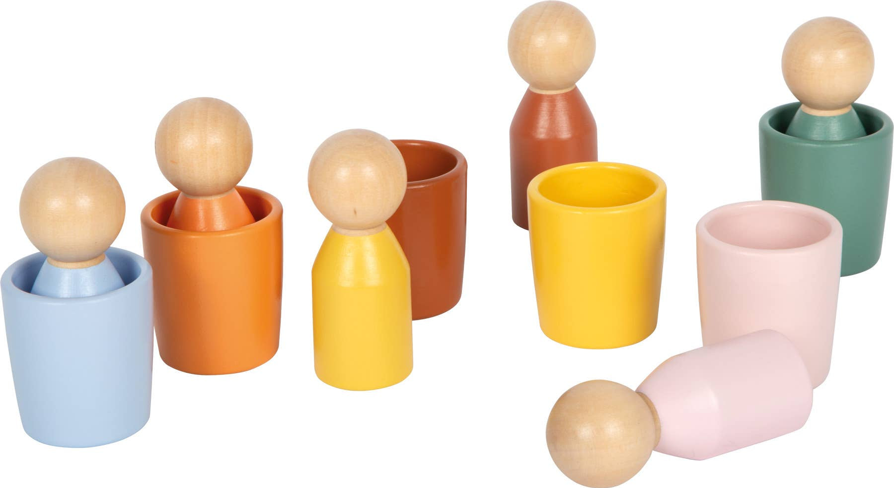 Small foot Bicchieri di ordinamento Montessori con figure | Motricità | Legno