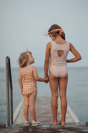 GRECH & CO Costume intero Sweetheart 1 pezzo | UPF + Riciclato - Prato al tramonto