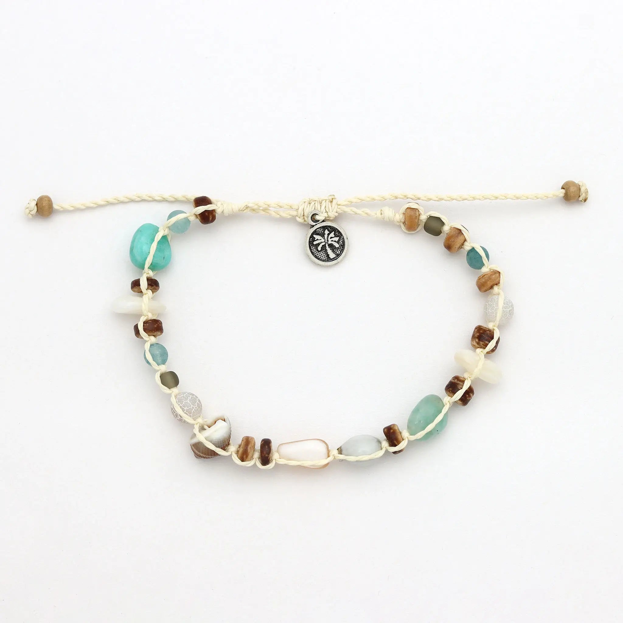 Pineapple Island Braccialetto di Perline con Semi Nixie: Naturale