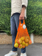 Rete per la spesa standard Azteque Orange con manici piccoli