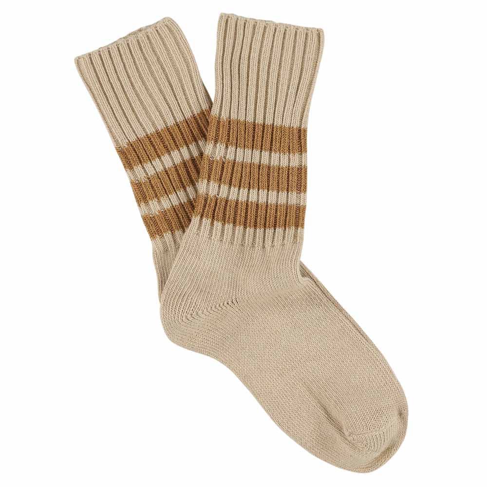 ESCUYER Calzini da donna Stripes Crew - Rosa/Marrone: EU 36/41 UK 3.5/7 US 6/9.5