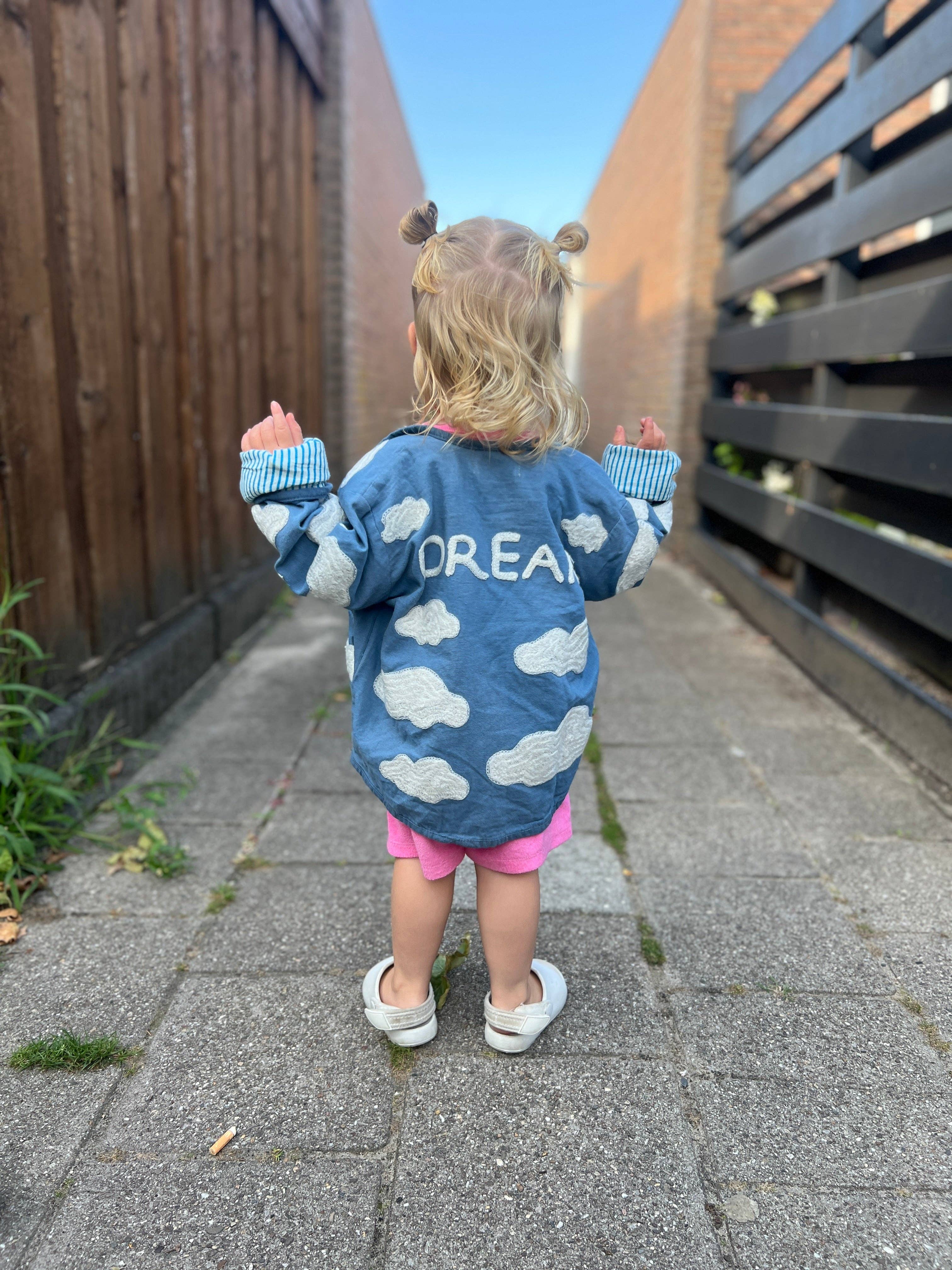 ToutVintage Giacca ricamata in cotone nuvola BAMBINI