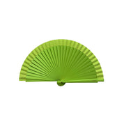 Tusitala Barcelona Ventilatore a frizione verde, in legno e cotone