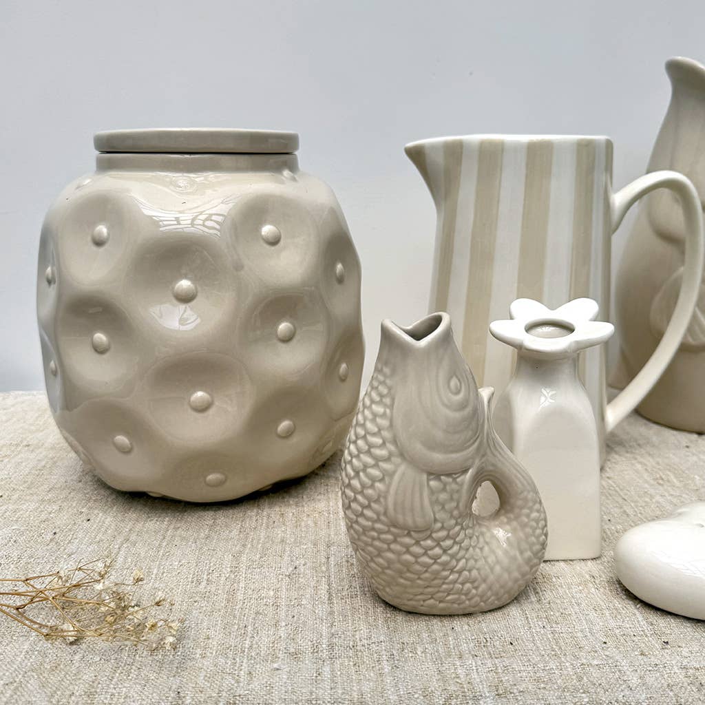 Opjet Paris vaso in ceramica Fish pm sand L8,2 P5 H12cm