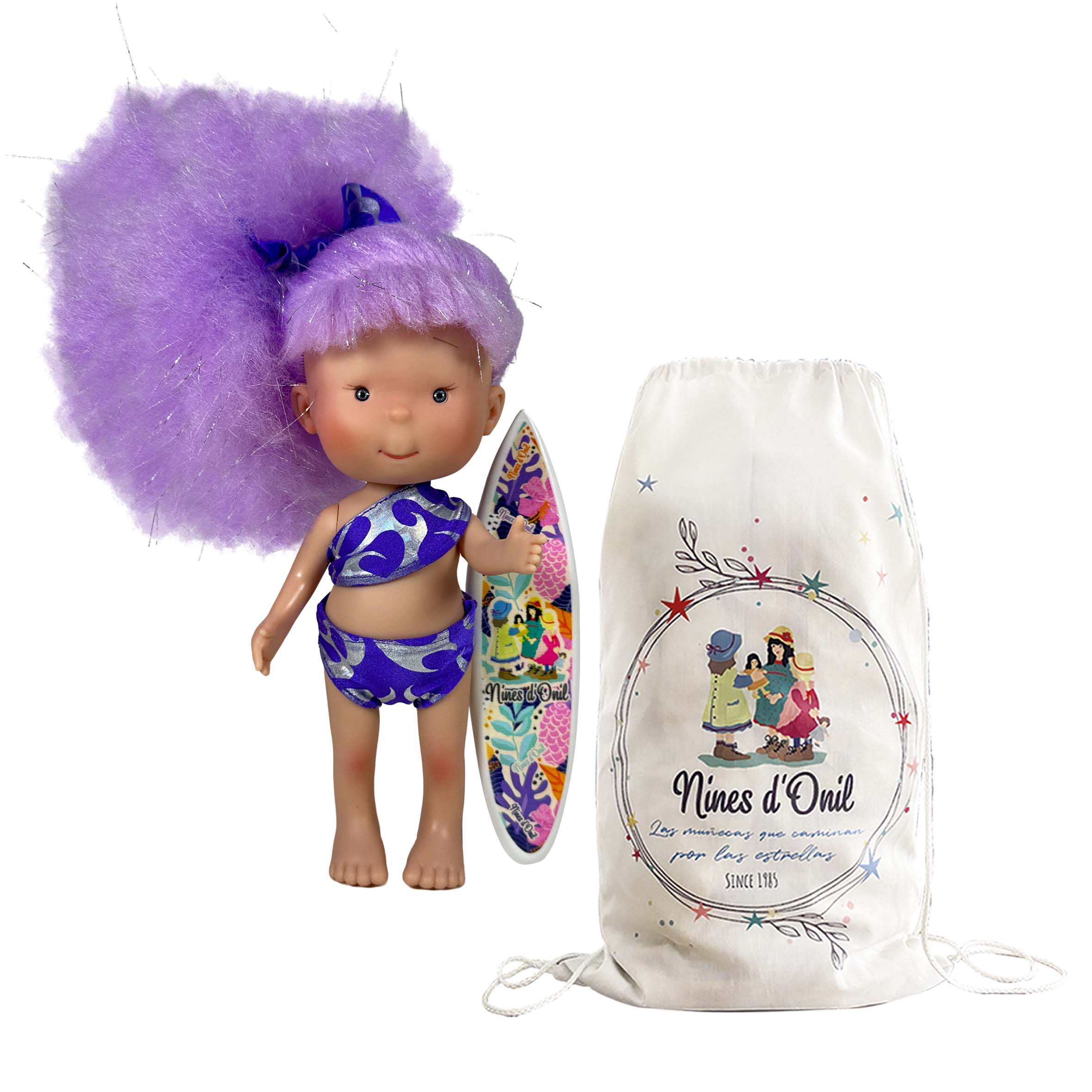 Nines Artesanals d'Onil Dolls BAMBOLA PIPPA SUMMER COTTON LILLA: NORMALE