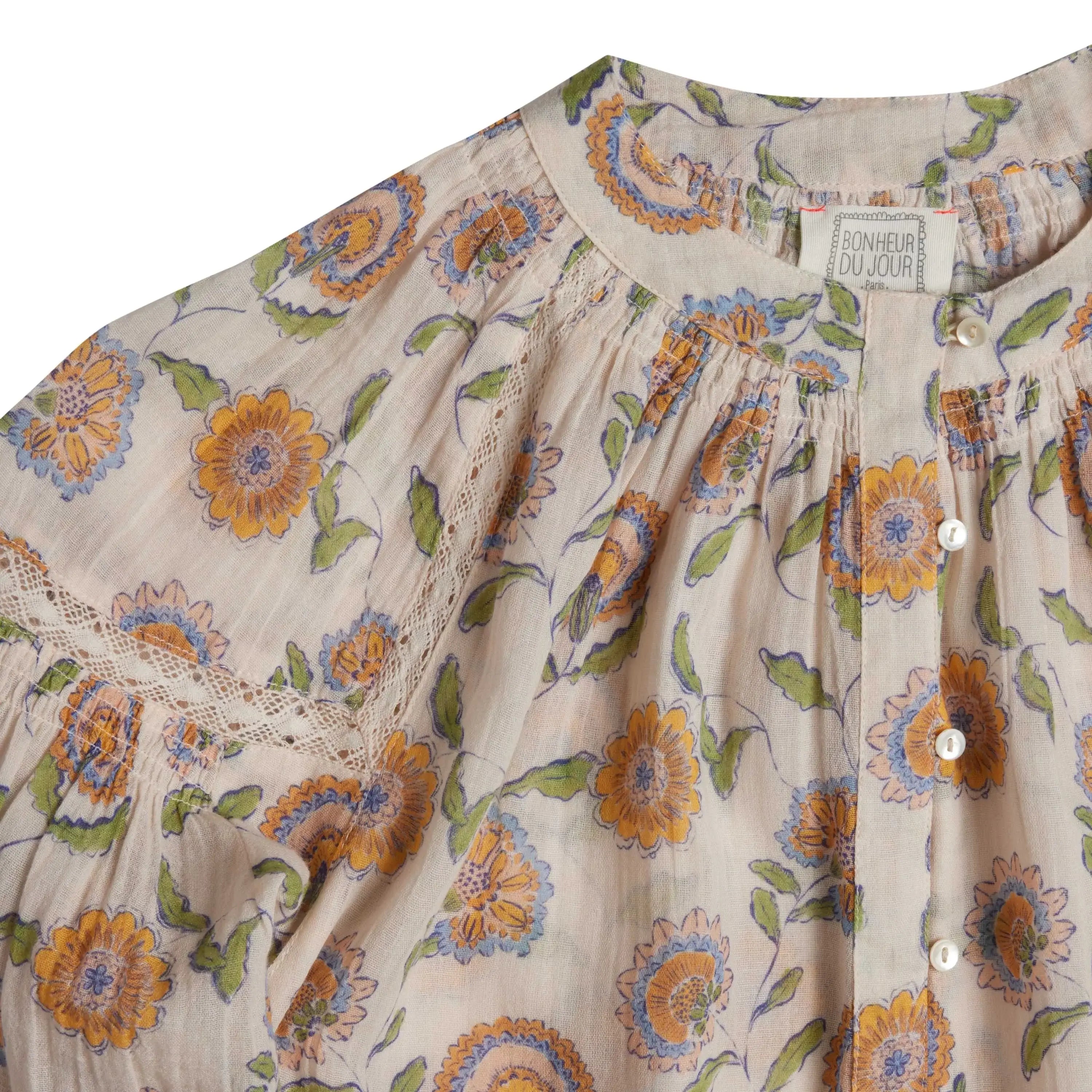 Bonheur du Jour Blusa Noura Donna - Fiori rosa