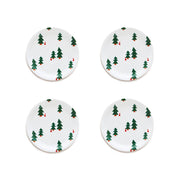 BLU KAT CHRISTMAS FOREST - Set di 4 sottobicchieri, 11 cm