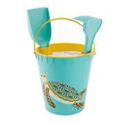 Coq En Pate Set da spiaggia per bambini con secchiello eco-sostenibile in Algoblend® - Tartaruga
