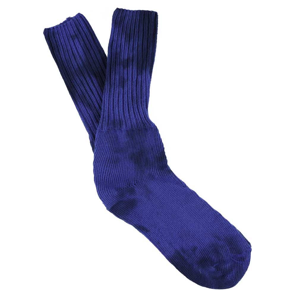 ESCUYER Calzini Tie Dye - Nero/Strong Blue: EU 39/45 UK 6/10.5 US 6.5/11