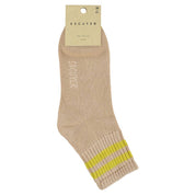 ESCUYER Calzini alla caviglia a righe da donna - Rosa / Giallo: EU 36/41 UK 3.5/7 US 6/9.5