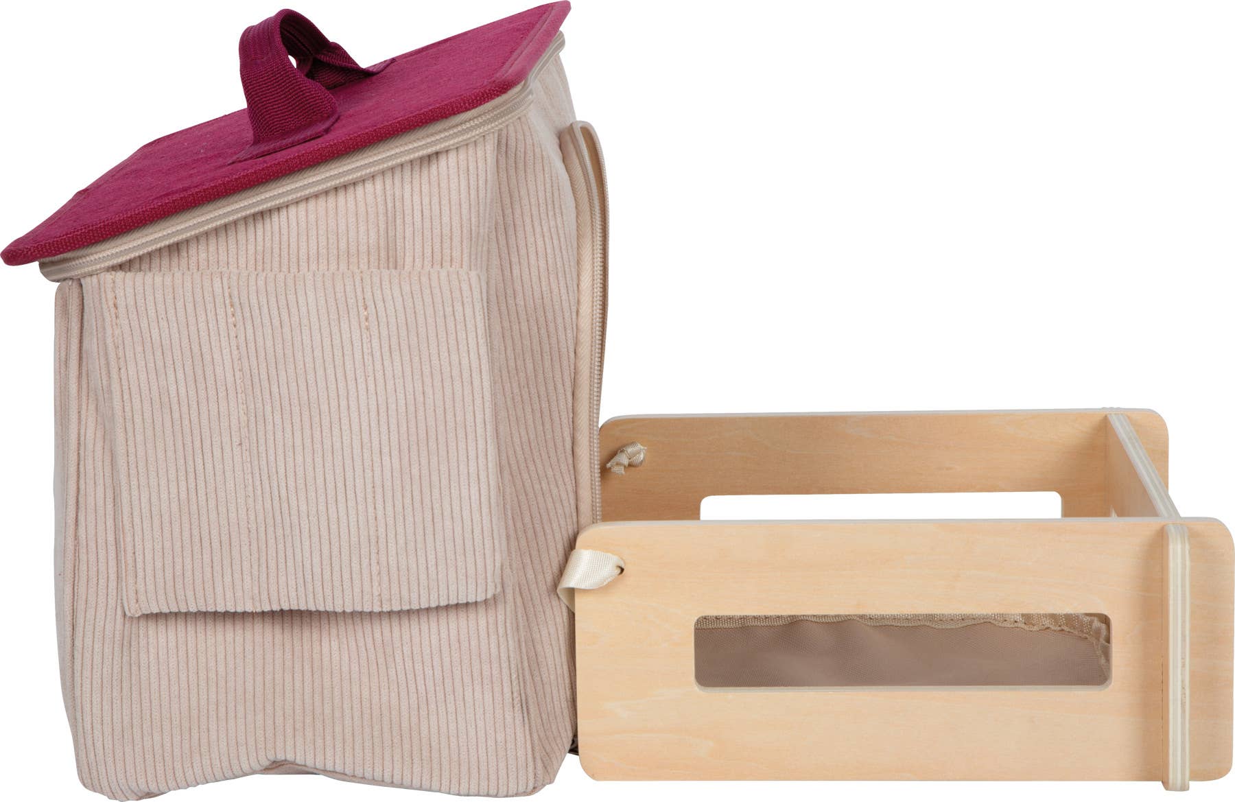 small foot Set da gioco cavallo con stalla e accessori nella borsa