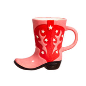 Sass & Belle Europe Tazza a forma di stivale da cowboy - Rossa