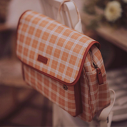 GRECH  & CO Zaino a Tracolla | Lille Cottage Club: Sienna a quadretti
