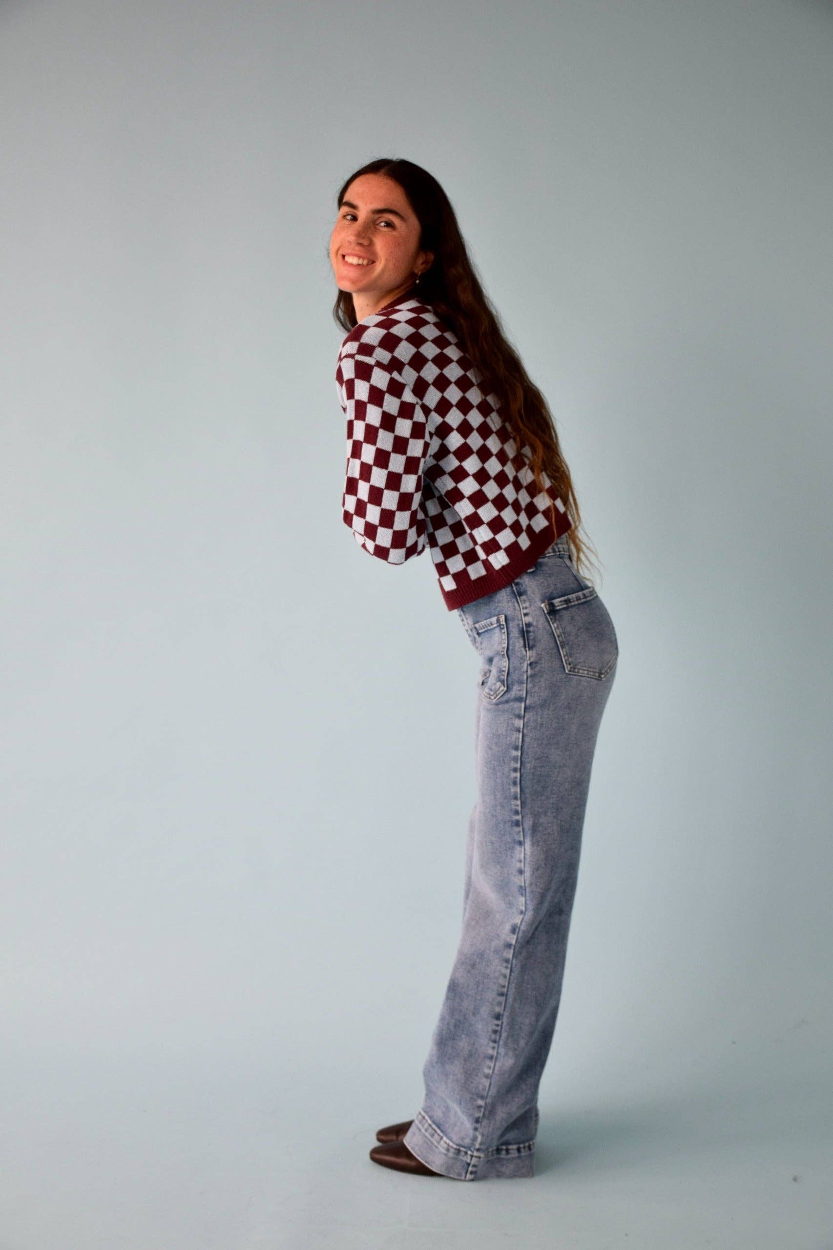MindTraveler Cardigan Martina Borgogna e Celeste