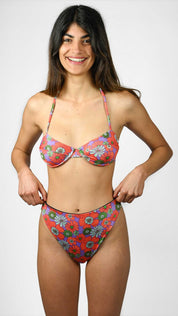 Kostumari ADELE fiori costume da bagno donna bikini