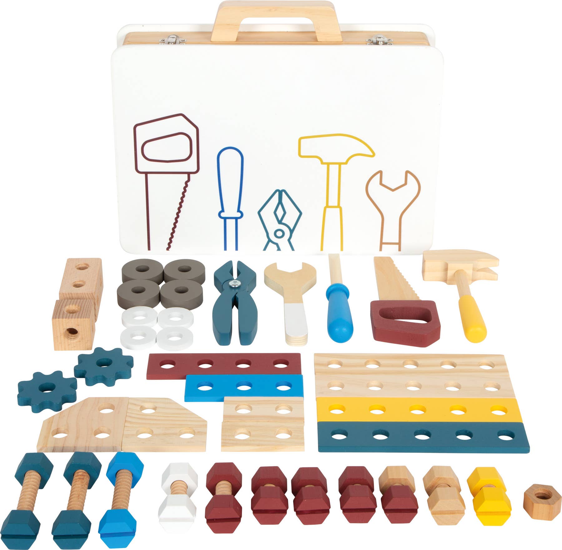 small foot Cassetta degli attrezzi in legno « Workshop » | Set giocattolo di attrezzi