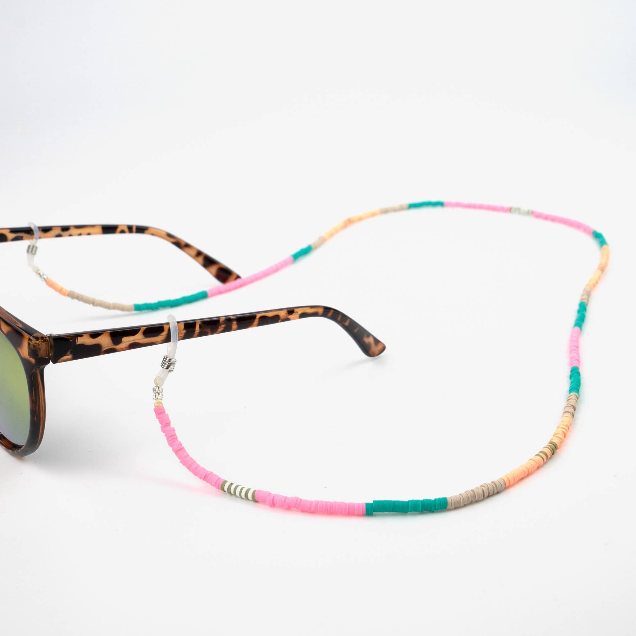 Pineapple Island Catenina per occhiali con perline di argilla Avalon: Multicolore
