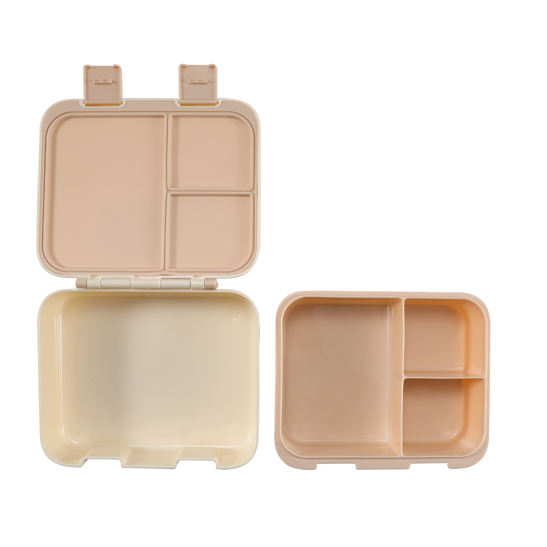 GRECH & CO Lunchbox a 3 Scomparti a Prova di Perdite | Lille Cottage Club: Sienna a quadretti